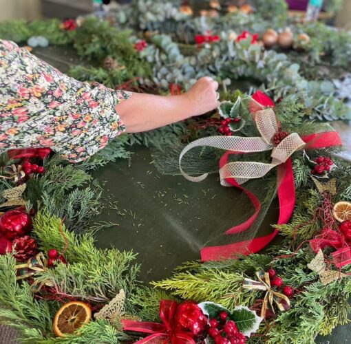 Christmas Wreath Making 1