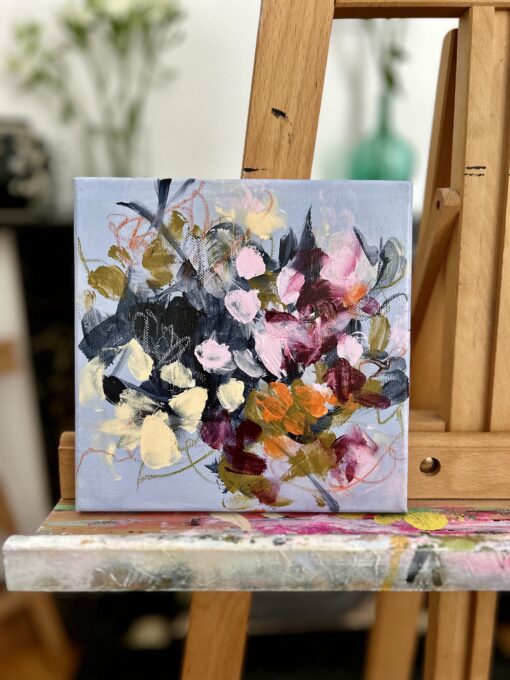Beautiful Chaos: Abstract Acrylic Blooms - An Intuitive Painting Experience