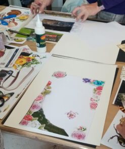 Mixed Media Floral Collage Workshop with Chloe image 4