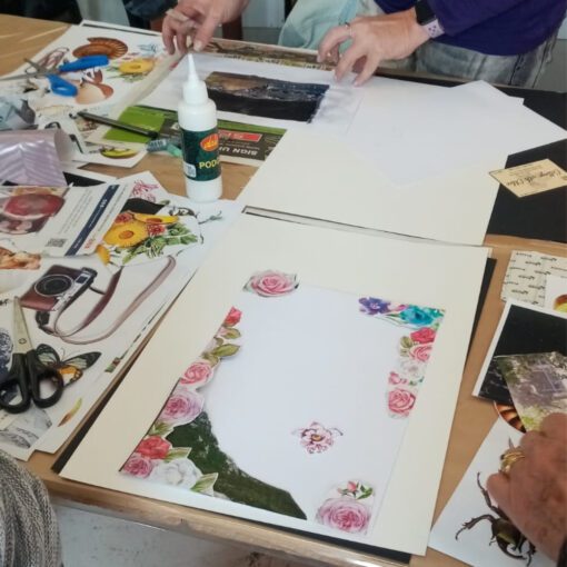 Mixed Media Floral Collage Workshop with Chloe image 4